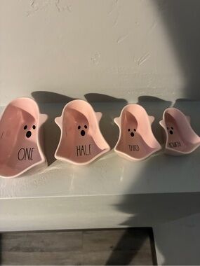 Rae Dunn pink ghost measuring cups